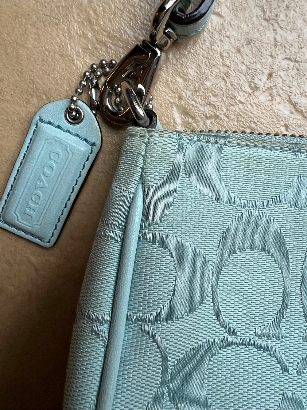 Coach Signature Demi Mini Pouch Bag Vintage - Picture 10 of 12
